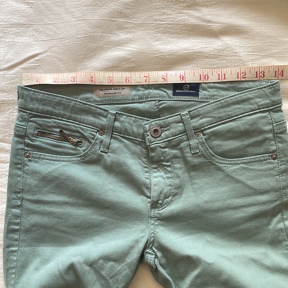 AG Adriano Goldschmied The Stevie Ankle Zip Slim Straight Leg Size 26R - Picture 6 of 6